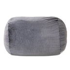 Tumbona Puf de Piel Mondo Gris / Azul Medianoche / Marfil / Negro / Lobo Gris – 2 Plazas