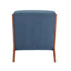 Porthos Home Biana Sillón Decorativo de Pana con Almohada y Estructura de Madera de Caucho