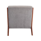 Porthos Home Biana Sillón Decorativo de Pana con Almohada y Estructura de Madera de Caucho