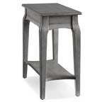 Mesa auxiliar estrecha Smoke Grey / Heartwood Cherry, 1 persona