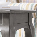 Mesa auxiliar estrecha Smoke Grey / Heartwood Cherry, 1 persona