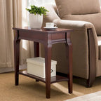 Mesa auxiliar estrecha Smoke Grey / Heartwood Cherry, 1 persona