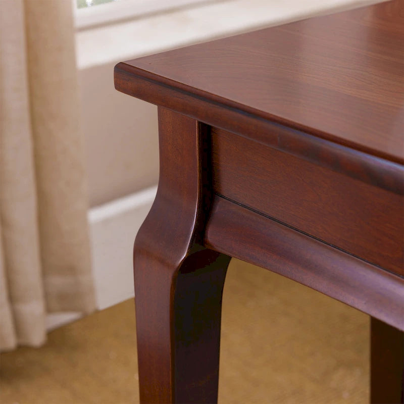 Mesa auxiliar estrecha Smoke Grey / Heartwood Cherry, 1 persona