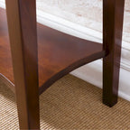 Mesa auxiliar estrecha Smoke Grey / Heartwood Cherry, 1 persona