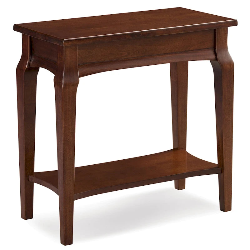 Mesa auxiliar estrecha Smoke Grey / Heartwood Cherry, 1 persona