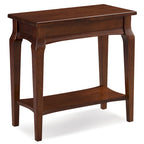 Mesa auxiliar estrecha Smoke Grey / Heartwood Cherry, 1 persona