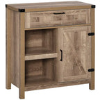 Mueble aparador rústico tipo granero HOMCOM/Aparador buffet moderno estilo granja para cocina y comedor