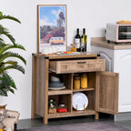 Mueble aparador rústico tipo granero HOMCOM/Aparador buffet moderno estilo granja para cocina y comedor