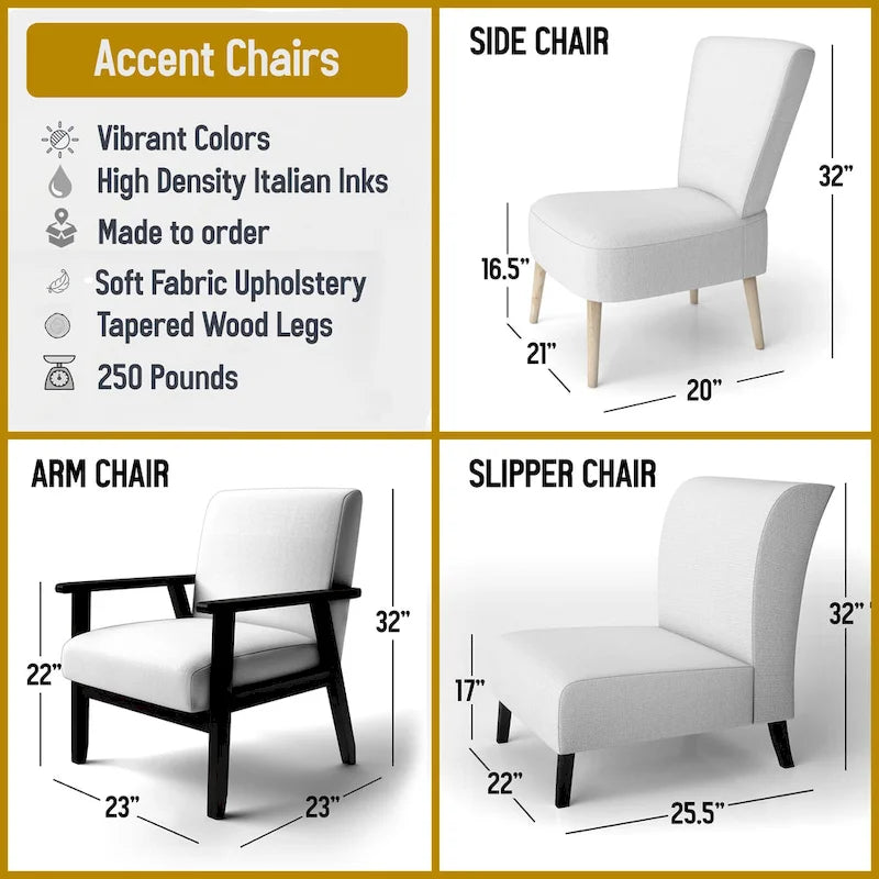 Sillón acentuado náutico turquesa y azul – Estilo auxiliar / sin brazos / con brazos – Capacidad: 1 persona