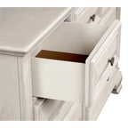 Juego de dormitorio tradicional de 5 piezas Distressed Parchment