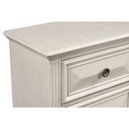 Juego de dormitorio tradicional de 5 piezas Distressed Parchment