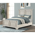 Juego de dormitorio tradicional de 5 piezas Distressed Parchment