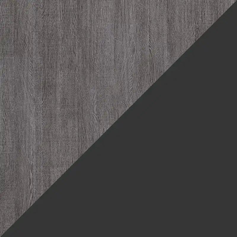 Cama de pared Queen gris corteza y grafito / nogal blanco, montaje entre 2 personas, 67W