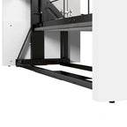 Cama de pared Queen gris corteza y grafito / nogal blanco, montaje entre 2 personas, 67W