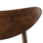 Sillas de comedor de madera Crosley Landon de 2 piezas con asiento tapizado - 33.25H x19.75W x 19.75D