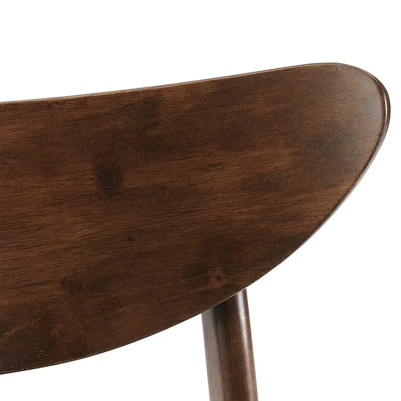 Sillas de comedor de madera Crosley Landon de 2 piezas con asiento tapizado - 33.25H x19.75W x 19.75D
