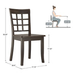 Juego de comedor de 5 piezas con base de pedestal redonda Wilmington II en negro antiguo de iNSPIRE Q Classic