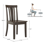 Juego de comedor de 5 piezas con base de pedestal redonda Wilmington II en negro antiguo de iNSPIRE Q Classic
