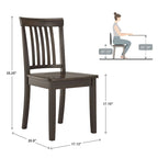 Juego de comedor de 5 piezas con base de pedestal redonda Wilmington II en negro antiguo de iNSPIRE Q Classic