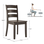 Juego de comedor de 5 piezas con base de pedestal redonda Wilmington II en negro antiguo de iNSPIRE Q Classic