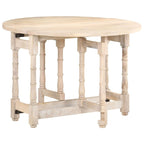 vidaXL Dining Table Kitchen Table Dining Room Table Round Solid Mango Wood