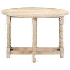 vidaXL Mesa de Comedor Mesa de Cocina Mesa de Comedor Redonda de Madera Maciza de Mango