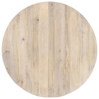 vidaXL Mesa de Comedor Mesa de Cocina Mesa de Comedor Redonda de Madera Maciza de Mango