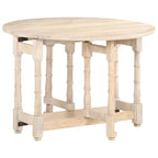 vidaXL Mesa de Comedor Mesa de Cocina Mesa de Comedor Redonda de Madera Maciza de Mango