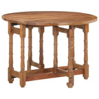vidaXL Mesa de Comedor Mesa de Cocina Mesa de Comedor Redonda de Madera Maciza de Mango