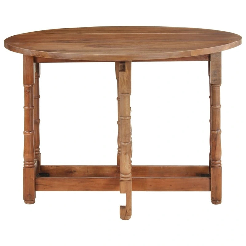vidaXL Mesa de Comedor Mesa de Cocina Mesa de Comedor Redonda de Madera Maciza de Mango