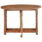 vidaXL Mesa de Comedor Mesa de Cocina Mesa de Comedor Redonda de Madera Maciza de Mango