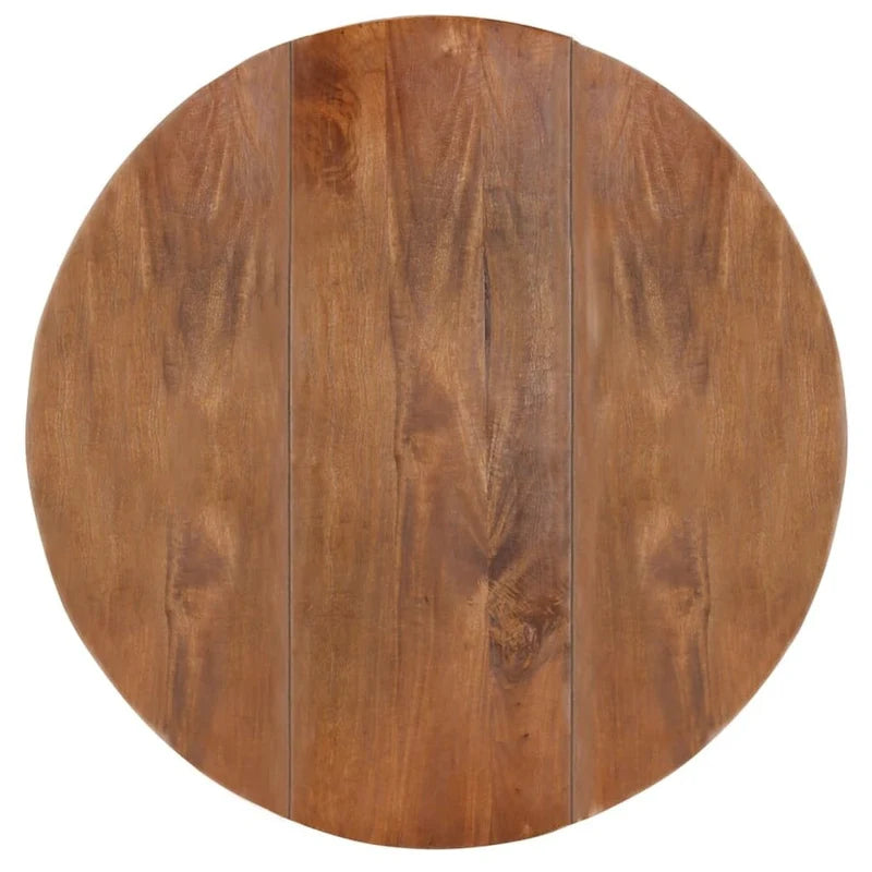vidaXL Mesa de Comedor Mesa de Cocina Mesa de Comedor Redonda de Madera Maciza de Mango