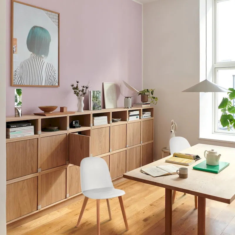 Silla auxiliar de comedor sin brazos, negra/gris/blanca, de plástico y madera, juego de 2