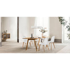 Silla auxiliar de comedor sin brazos, negra/gris/blanca, de plástico y madera, juego de 2