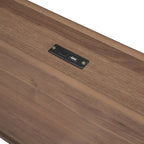 Marco de cama tipo plataforma individual con puertos USB