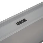 Marco de cama tipo plataforma individual con puertos USB