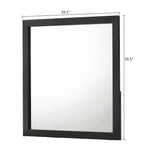 Juego de dormitorio Pedro de 3 piezas con panel tapizado en terciopelo negro