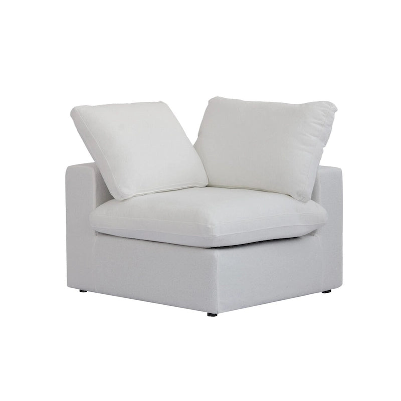 Sofá seccional modular en forma de L negro / caqui / gris / blanco con otomana de almacenamiento, 2 plazas