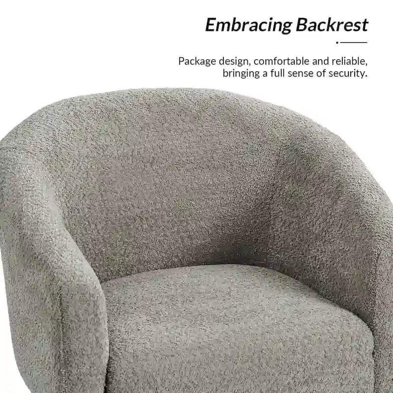 Sillón con base de metal, chenilla, juego de 2 – Gris / Negro / Amarillo / Marfil / Óxido