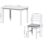 Juegos de pub de 5 piezas, elegante juego de mesa de comedor con 4 sillas tapizadas