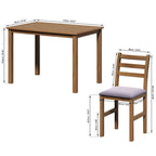 Juegos de pub de 5 piezas, elegante juego de mesa de comedor con 4 sillas tapizadas