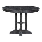 Mesa de comedor de granja Mesa redonda extensible para cocina, comedor