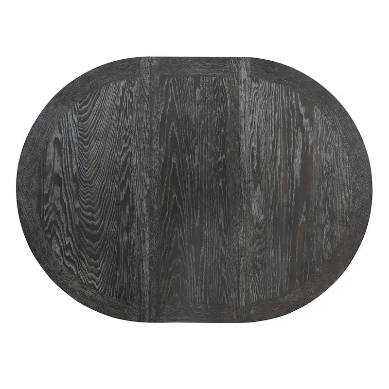 Mesa de comedor de granja Mesa redonda extensible para cocina, comedor