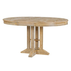 Mesa de comedor de granja Mesa redonda extensible para cocina, comedor