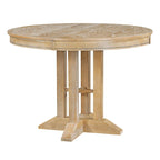 Mesa de comedor de granja Mesa redonda extensible para cocina, comedor