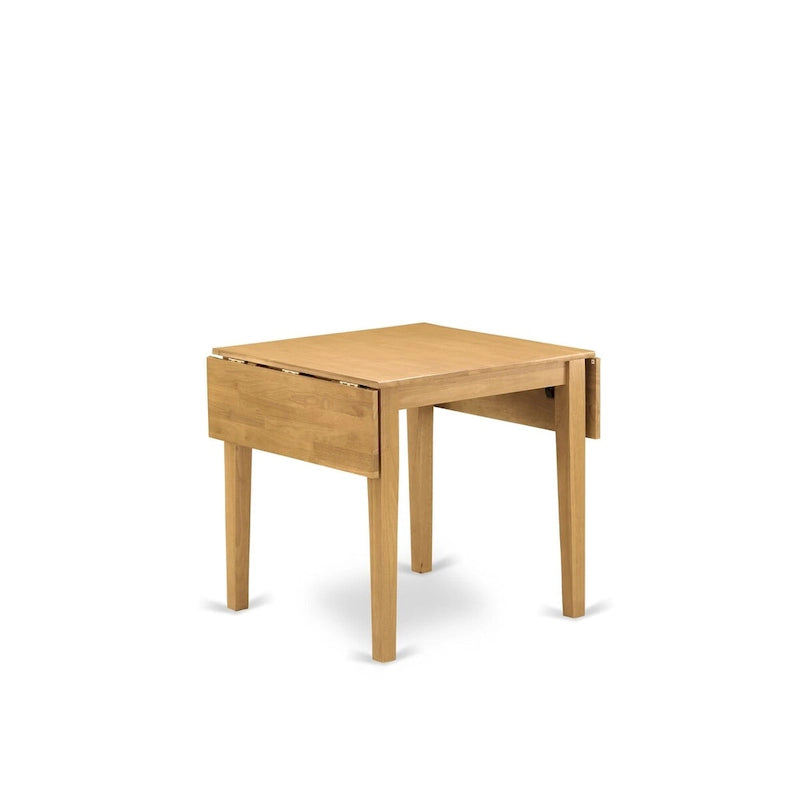 Juego de comedor de 3 piezas de lino verde lima y roble, para 2 personas