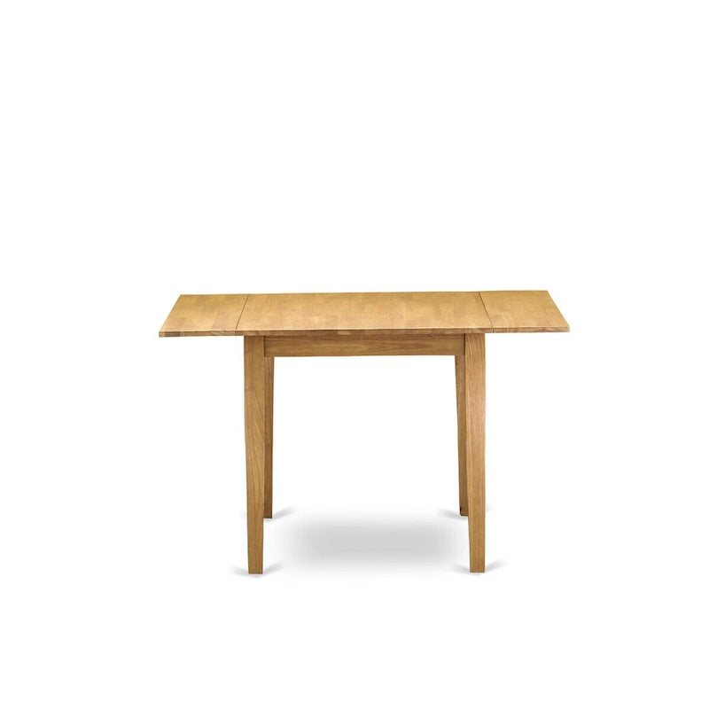 Juego de comedor de 3 piezas de lino verde lima y roble, para 2 personas