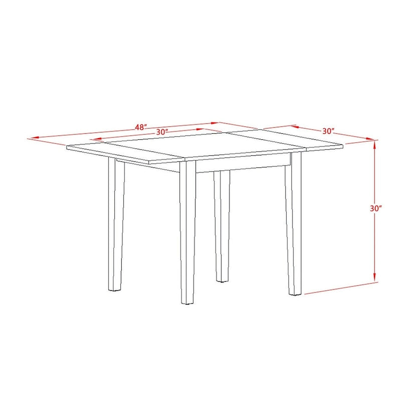 Juego de comedor de 3 piezas de lino verde lima y roble, para 2 personas