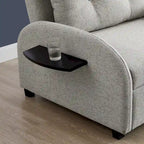 Cama convertible ancha tapizada Scarboro Grey