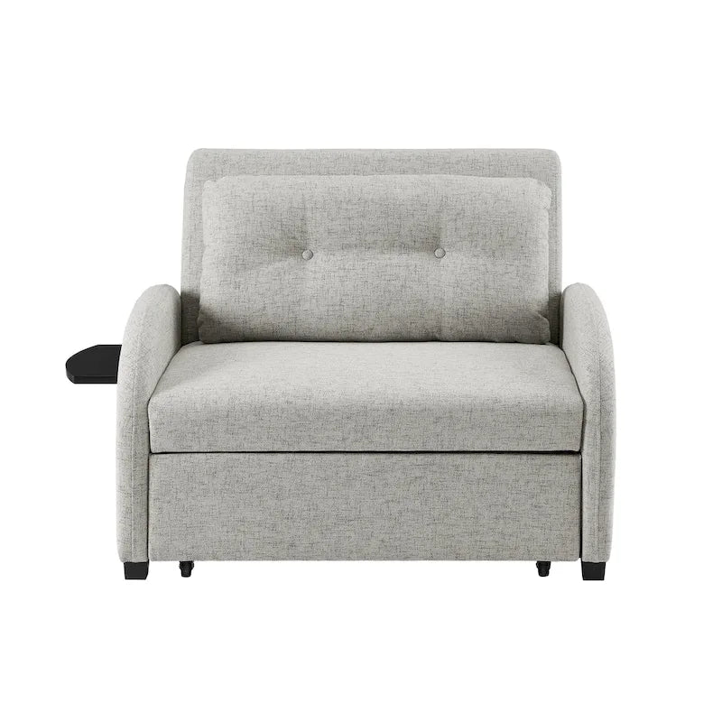 Cama convertible ancha tapizada Scarboro Grey